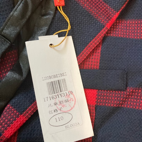 LUOBO BEI BEI, 4 PIECE CHECKED SUIT, KIDS, CHILDREN, TODDLERS, BOYS, WOMEN - Picture 6 of 16